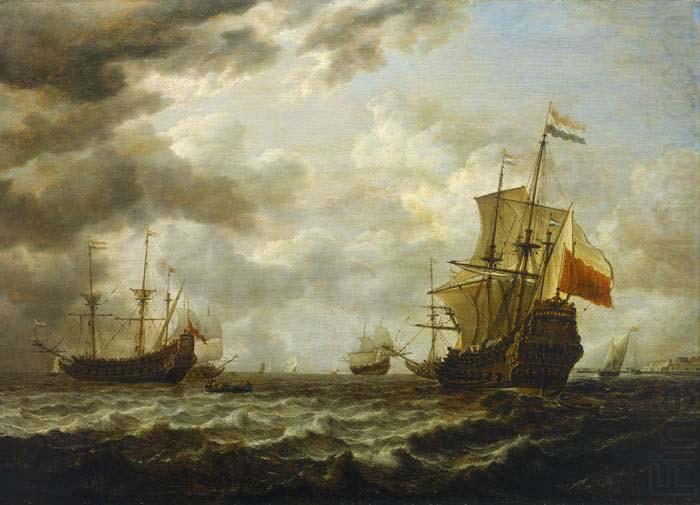 Simon de Vlieger The Brederode off Hellevoetsluis china oil painting image